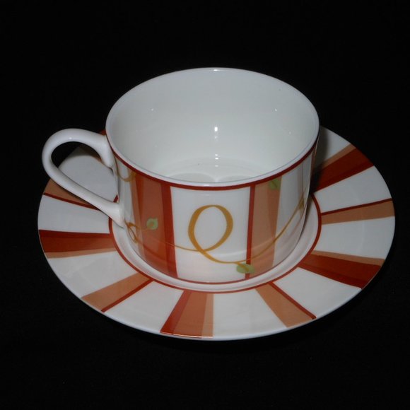 3 sets of tea cup & saucer. Victoria & Beale by Sango 7022 Rosebud - Picture 3 of 7